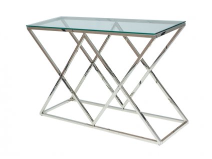 Konzolka ZEGNA C 120x40 stříbrná