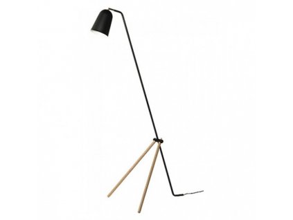 FRANDSEN podlahová lampa GIRAFFE černá - dubové nohy