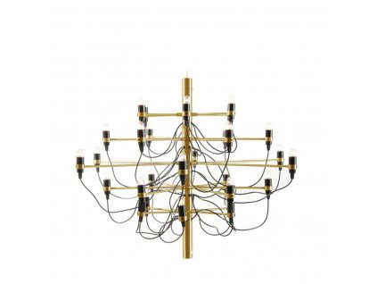 Závěsná lampa GINO GOLD 85 zlatá - uhlíková ocel