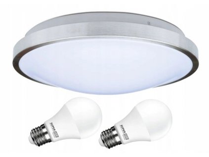 Sada svítidlo stropní lampa 2x E27 FORZA + 2x žárovka LED 10W 800lm