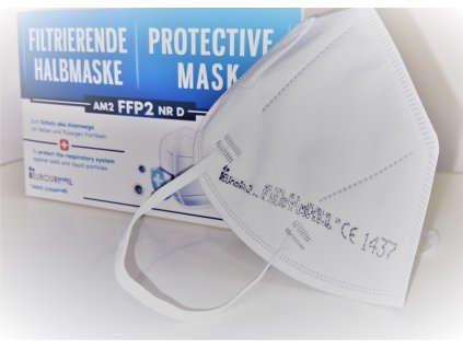EU FFP2 - 5ti vrstvý dýchací respirátor třídy FFP2 s 97,3% filtrace vyrobené v EU