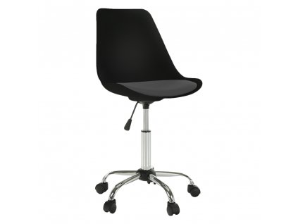Kancelářská židle, černá/tmavě šedá, DARISA NEW