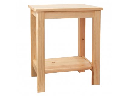 Noční stolek, dřevo / přírodní, FOSIL