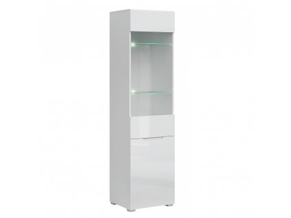vitrina biela lesk 1d1w 01