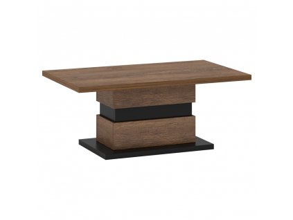 Konferenční stolek, dub bolzano / černá, DELIS T