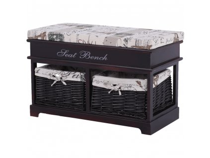 lavica seat bench tmavohneda