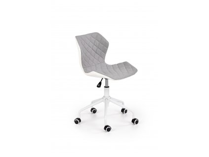 Dětská rostoucí židle MATRIX 3 světle šedá/bílá