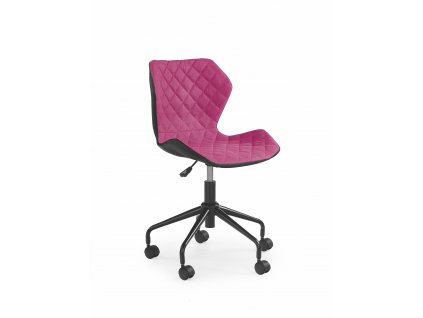 Dětská rostoucí židle MATRIX černá/růžová