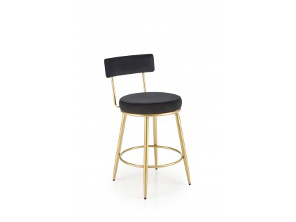 H115 barová židle černá/zlatá