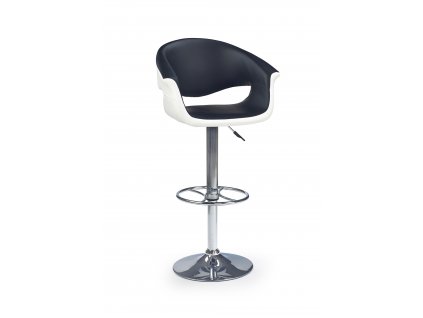 H46 barová židle bílá a černá