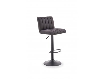 H89 barová židle noha - černá, čalounění - tmavě šedá