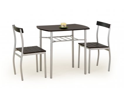 Jídelní set LANCE stůl + 2 židle wenge