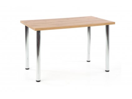 Stůl MODEX 120, deska - dub wotan, nohy - chrom