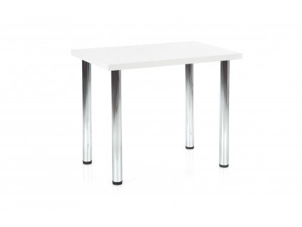 Stůl MODEX 90, deska  - bílá, nohy - chrom