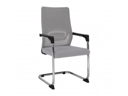 Zasedací židle, šedá/černá, KABIR