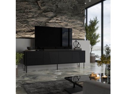 TV stolek ABI černá mat/černá mat