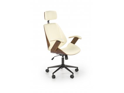Kancelářská židle IGNAZIO, ořech-krém