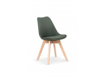 K303 židle tmavě zelená/buk