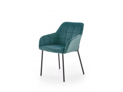 K305 židle černá/tmavě zelená