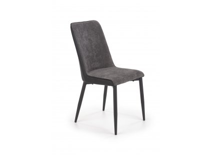 K368 židle šedá/černá