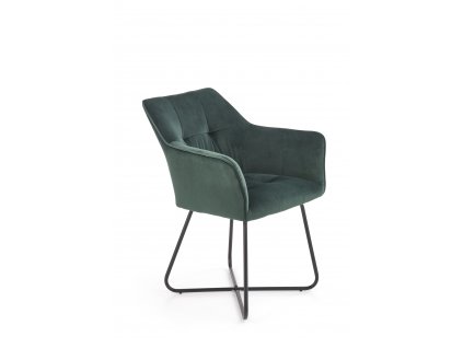 K377 židle tmavě zelená