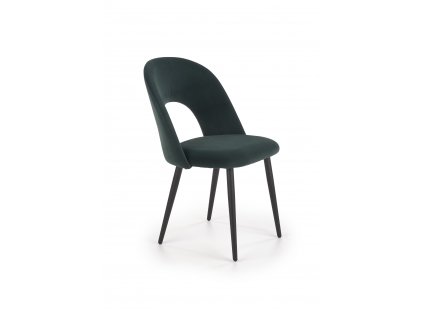 K384 židle tmavě zelená/černá