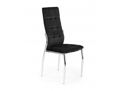 K416 židle černý samet