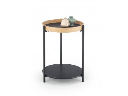 Konferenční stolek ROLO černá/přírodní dub