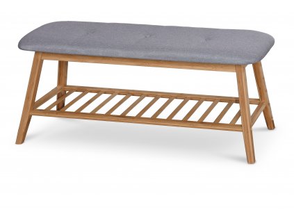 ST15 lavice/botník bambus - šedá