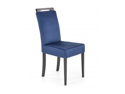 Židle CLARION 2 černá/čaloun. MONOLITH 77 (tmavě modrá)