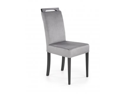 Židle CLARION 2 černá/čaloun. MONOLITH 85 (šedá)