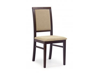 Židle SYLWEK1 tmavý ořech, tkanina/čaloun.  Torent Beige