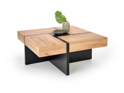 Konferenční stolek SEVILLA deska: dub craft, nohy: černá
