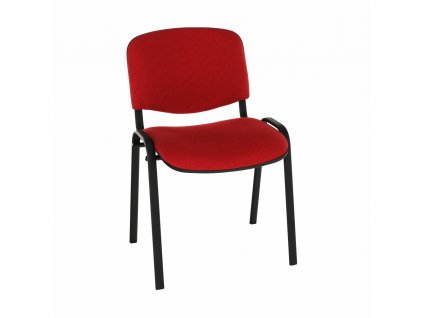 Kancelářská židle, červená, ISO NEW