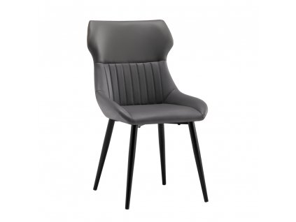 Jídelní židle, tmavě šedá/černá, SAGARA