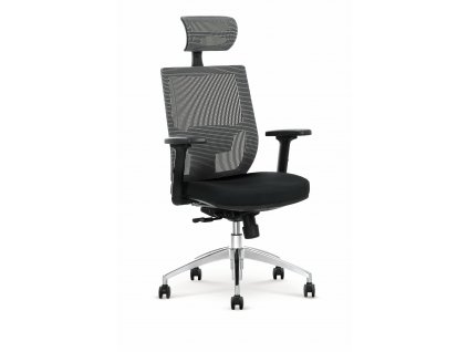 Kancelářská židle ADMIRAL šedá/černá