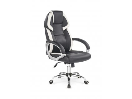 Kancelářská židle BARTON černobílá
