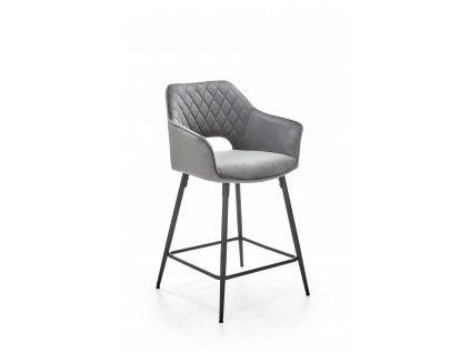 H107 barová židle šedá