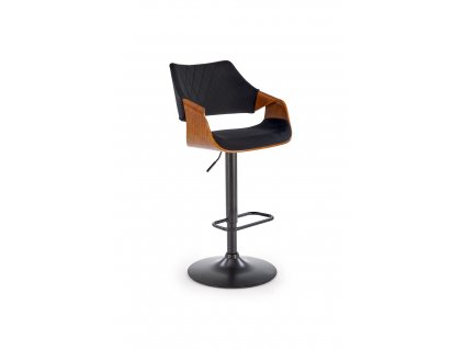 H124 barová židle černá/ořech