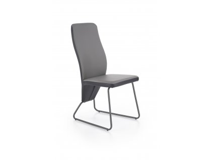 K300 židle, opěradlo - černé, čelo - šedé, nohy - super šedé