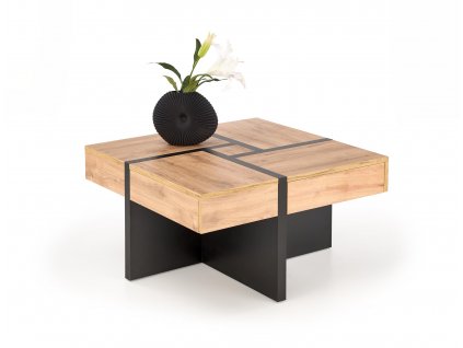 Konferenční stolek SEVILLA S deska: dub craft, hohy: černé