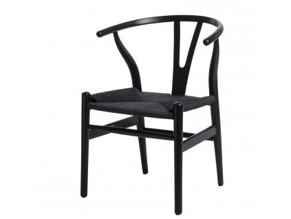 Židle Wicker Black černá inspir. Wishbone