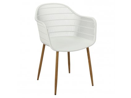 Židle Becker bílá/natural