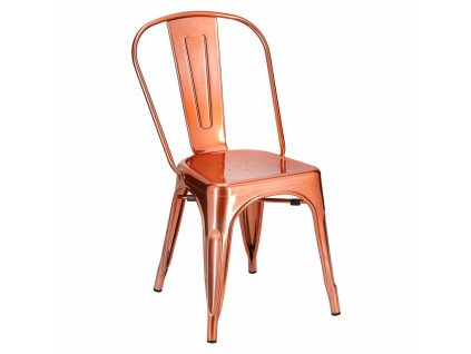 Židle Paris měděná inspirovaná Tolix