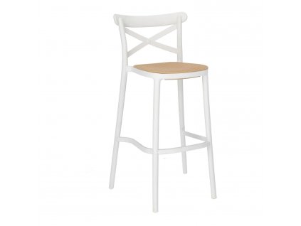 Barová židle Moreno bílá