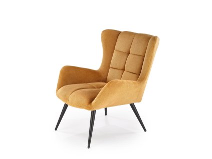BYRON lounge chair hořčicová