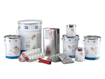 Sada epoxidové barvy na podlahy 120m2 RAL 7001