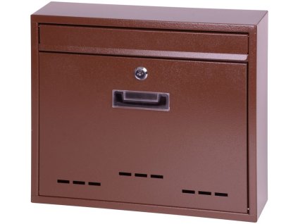Poštovní schránka FLATBLOCK 310x360x90 mm, poštovní, hnědá