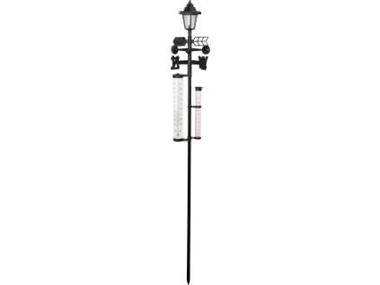 Meteorologická stanice SWS29, 158 cm, zahradní srážkoměr, teploměr, solární lampa, směr větru