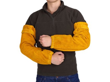 Průmyslové svářečské návleky, kůže, 50 cm, pár 2ks